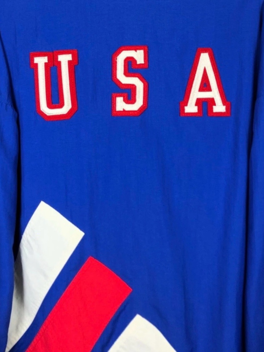 Vintage Adidas US WORLD CUP Team Soccer Track Jacket Windbreaker Blue 1992 Sz: L - Picture 5 of 6